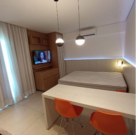 Studio à venda, no Condomínio Ap Moema Carinás em São Paulo, Indianópolis, com 1 quarto, 26.00m²